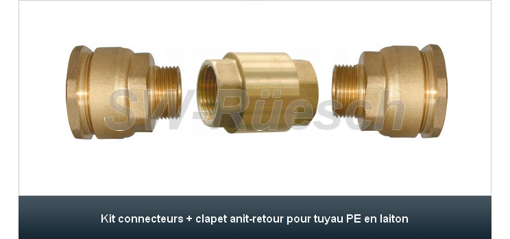 Kit Connecteur + Clapet Anti-Retour